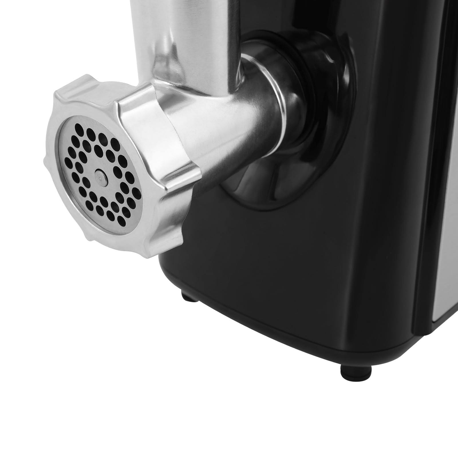 Picadora de carne eléctrica 350 W, 800 W, máx. 3 en 1, picadora de carne eléctrica con 3 espirales de acero inoxidable, con interruptor inverso equipado para picar carne de vino, carne de vacuno