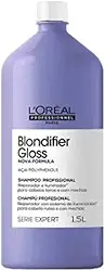Shampoo Blondifier Hlight Gloss Loreal 1,5L, Loreal, branco