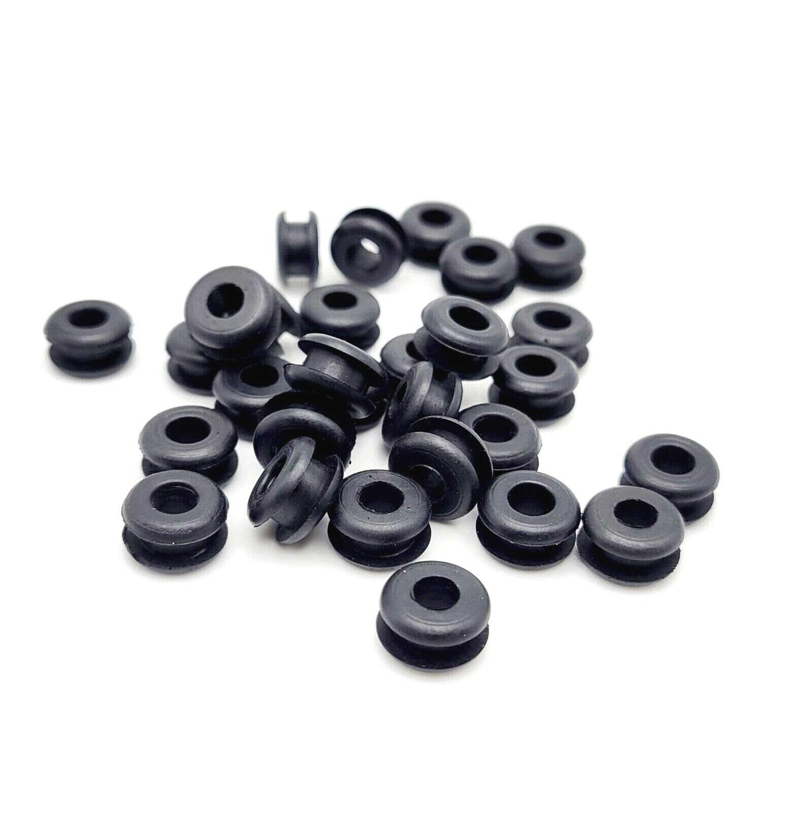 Hard-to-Find Fastener 20 Pack Grommets - 5/16" ID, 5/8" OD, 1/16" Thick, Black Rubber