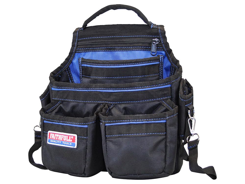 Faithfull FAIFPN Framer's Tool Pouch 5 Pockets, Blue / Black