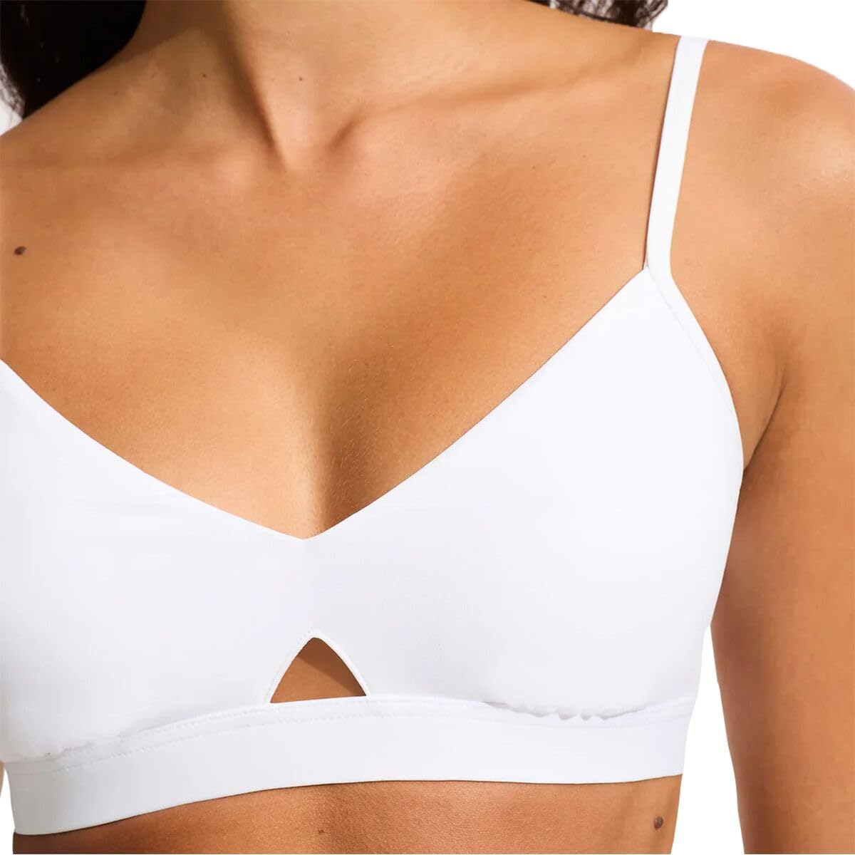 Seafolly Womens Active Hybrid Bralette Bikini Top Swimsuit with Center Keyhole Detail - Image 5