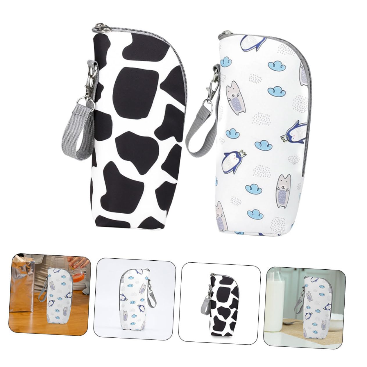 VICASKY Bolsa aislante para biberones para biberones, práctica bolsa térmica para viajes con resistente a fugas aislada para mantener el calor durante mucho tiempo, 3 unidades en diferentes colores