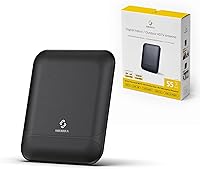 SHERRIVA 55 Mile Amplified Digital TV Antenna Indoor Outdoor for Smart TV - 4K 8K HD Local Channels VHF UHF, 16ft Coax Cable