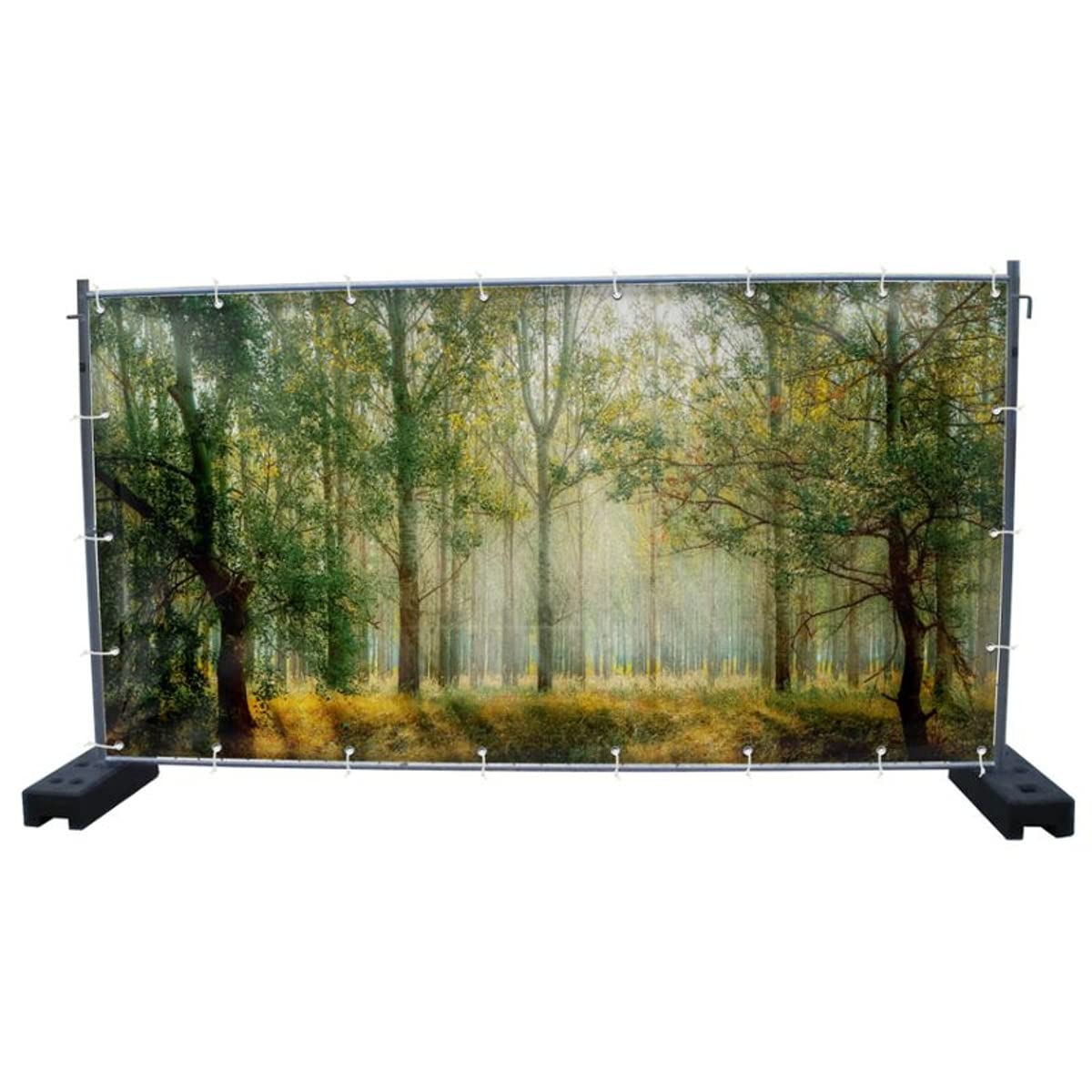 Warenfux24 Gartensichtschutz Mit Motiv – 251 X 123 Cm, Winddurchlässig, UV-beständig, Für Zaun & Balkon