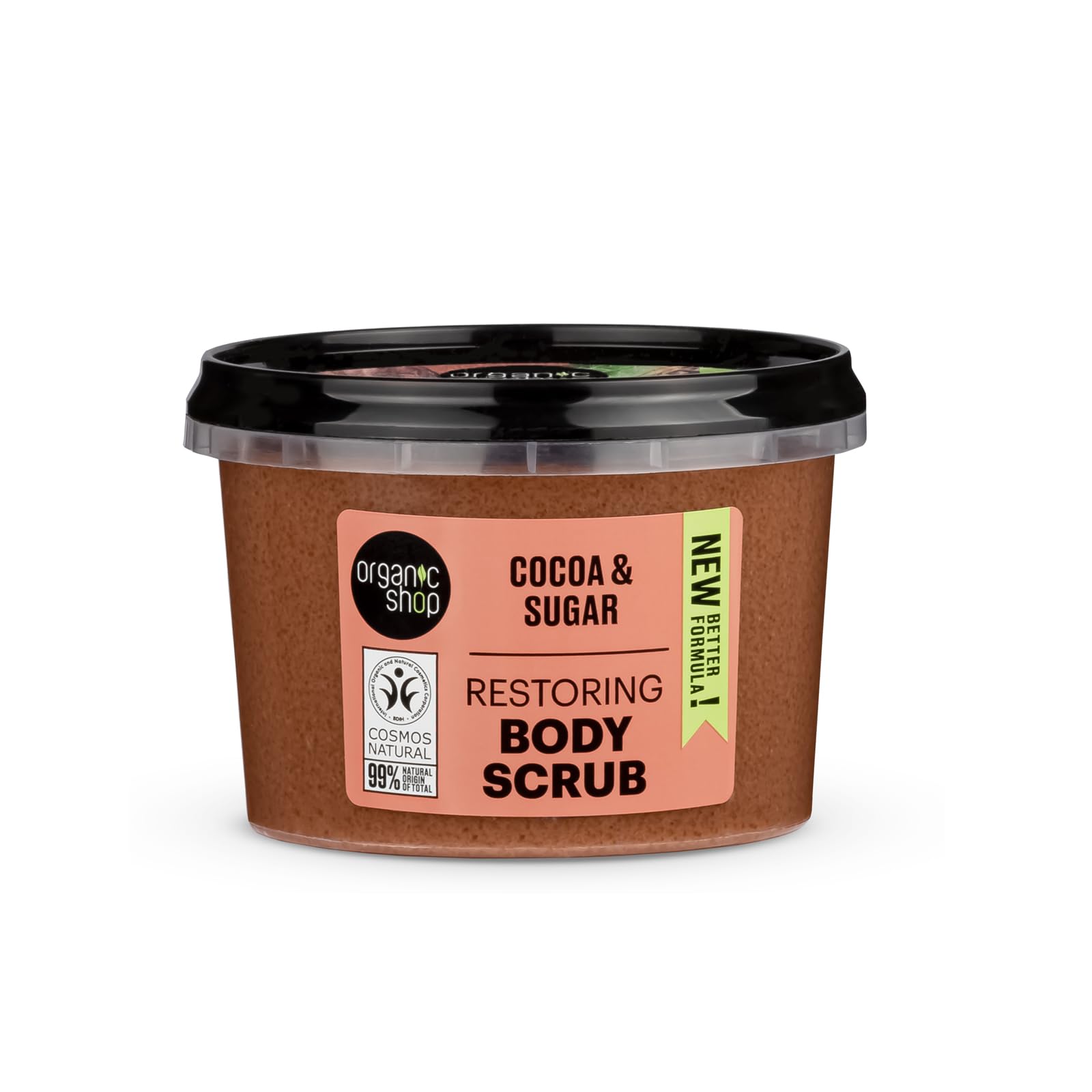 Organic Shop 250ml Body Scrub Restoring Cocoa & Sugar