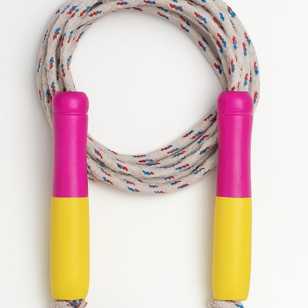 Nextage Skipping Rope with Wooden Handles & Cotton Rope – Lightweight Fitness Jump Rope for Adults & Kids | Tangle-Free Skipping Rope for Cardio, Endurance, Training, Weight Loss-image-46