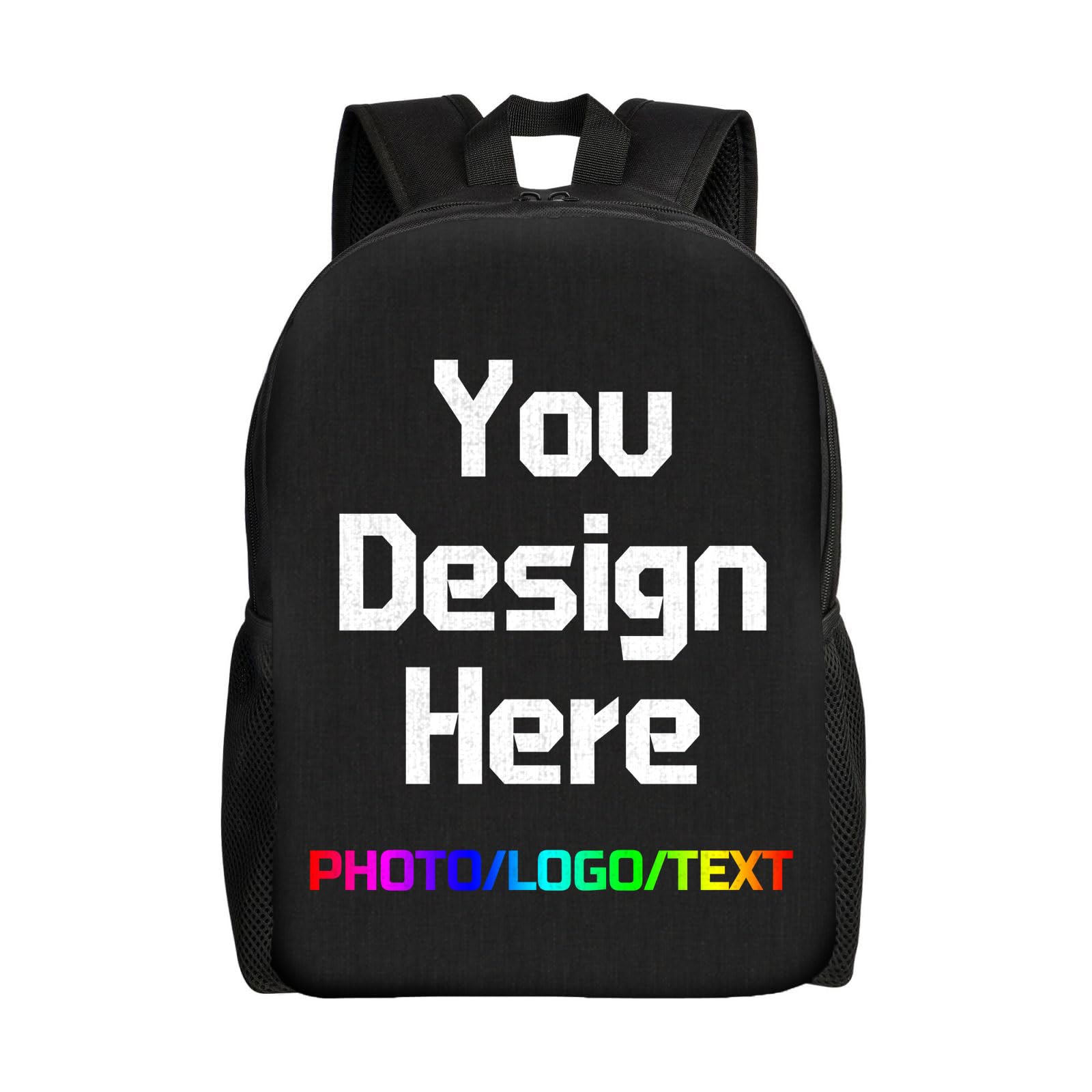 Custom Backpack for Men Women Customize Large-capacity Casual Travel Laptop Bag Design Text Photo Logo Personalized Backpacks 17in