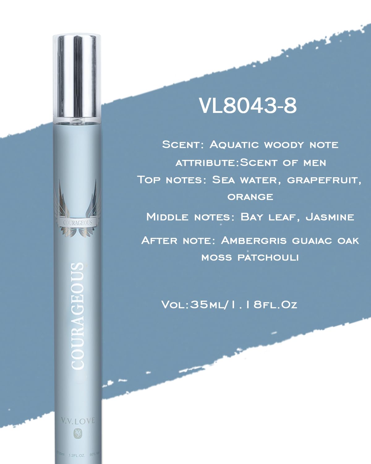 Premium Zestaw prezentowy perfum dla mężczyzn – 6 x 40 ml woda perfumowana o długotrwałym zapachu z nutami szarego bursztynu i pomarańczy mandarynki – luksusowa woda toaletowa i balsam po goleniu