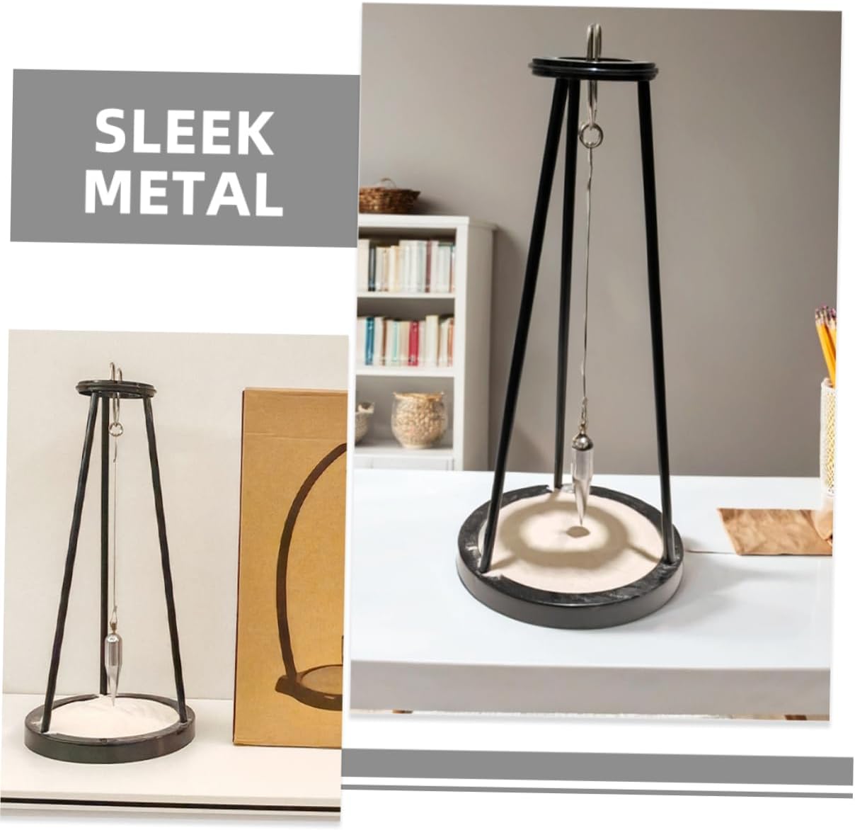 BESTonZON Artistic Sand Plate Metal Swing Office Decor Toys Modern Creative for Friends