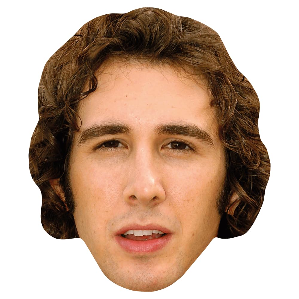 Josh Groban (Curly Hair) Big Head. Larger than life mask.