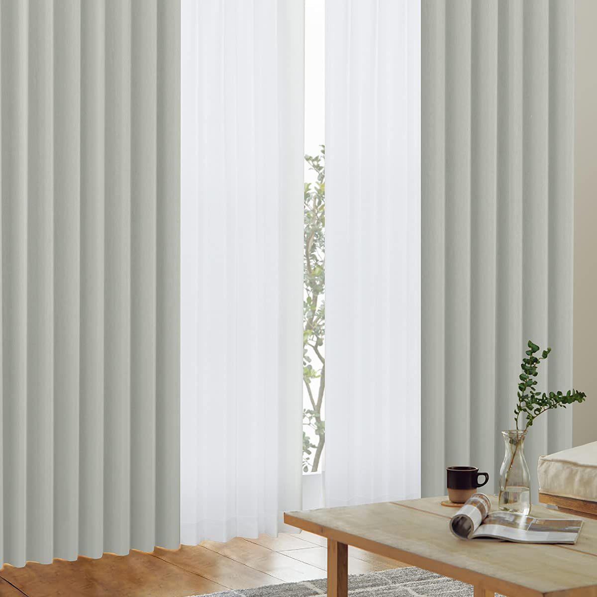 Amazon.co.jp: カーテンくれない 1級 遮光カーテン「K-wave-D