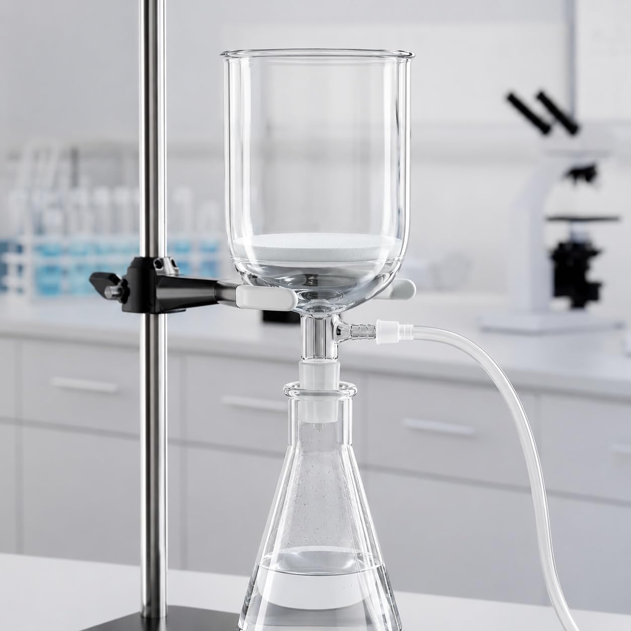 Lejek Büchnera G5 Szklany Spiek Ultra Drobny Filtr Osadu Szlif-2000ml