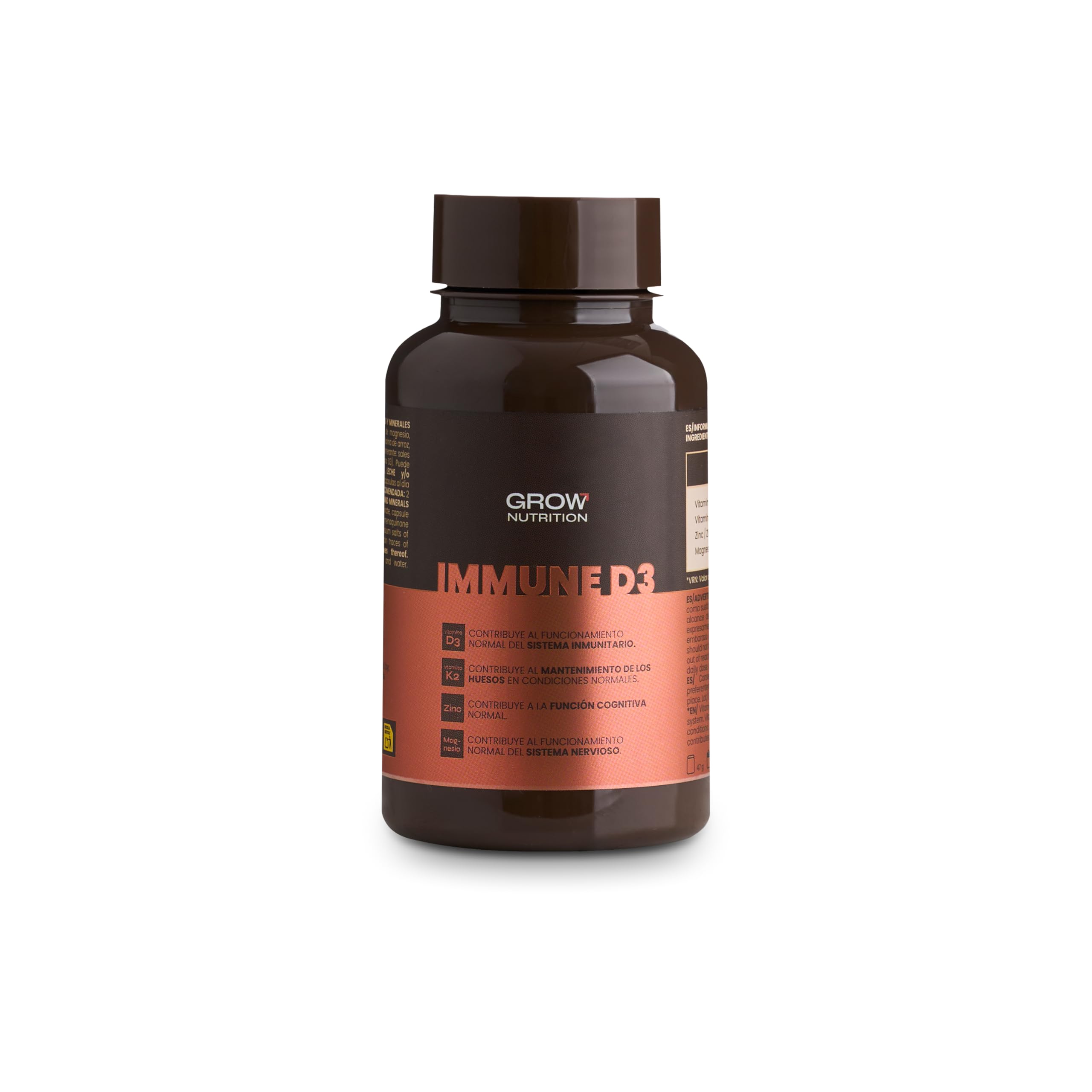 Grow Wellness Pack Antiinflamatorio Immune D3 + Omega 3 | Vitamina D3 y K2 con Zinc y Magnesio, 60 Cápsulas + OMEGATEX® Omega 3+, 60 Cápsulas