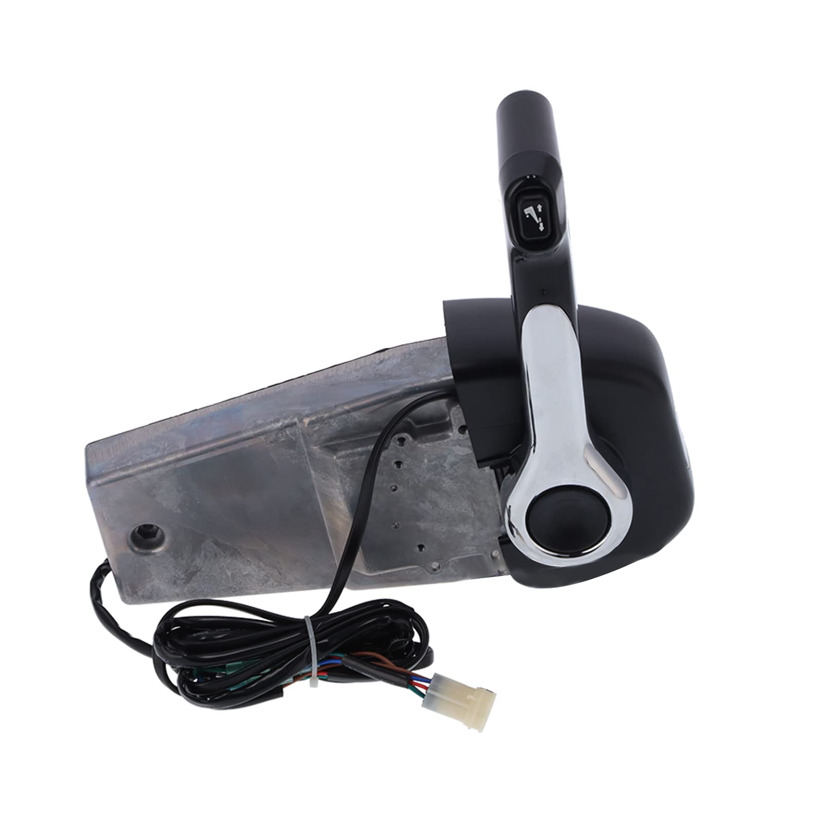 Binnacle Control Marine Parts Boat Hardware 704-48205-14-P1-00 Control Fueraborda de una Sola Manija Diseño Ergonómico de Textura Contemporánea con Más Corto Cromado para