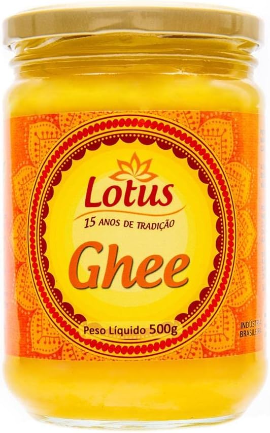 Manteiga Clarificada Lotus Ghee 500g Sem Lactose