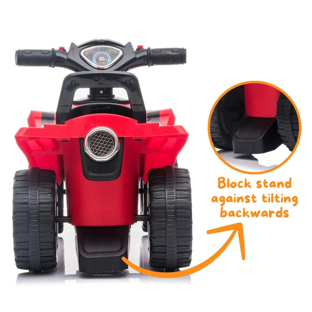Goodyear Goodyear Rutscher-ATV, 1-3 Jahre, mit Hupe, Geschenkidee, Rot