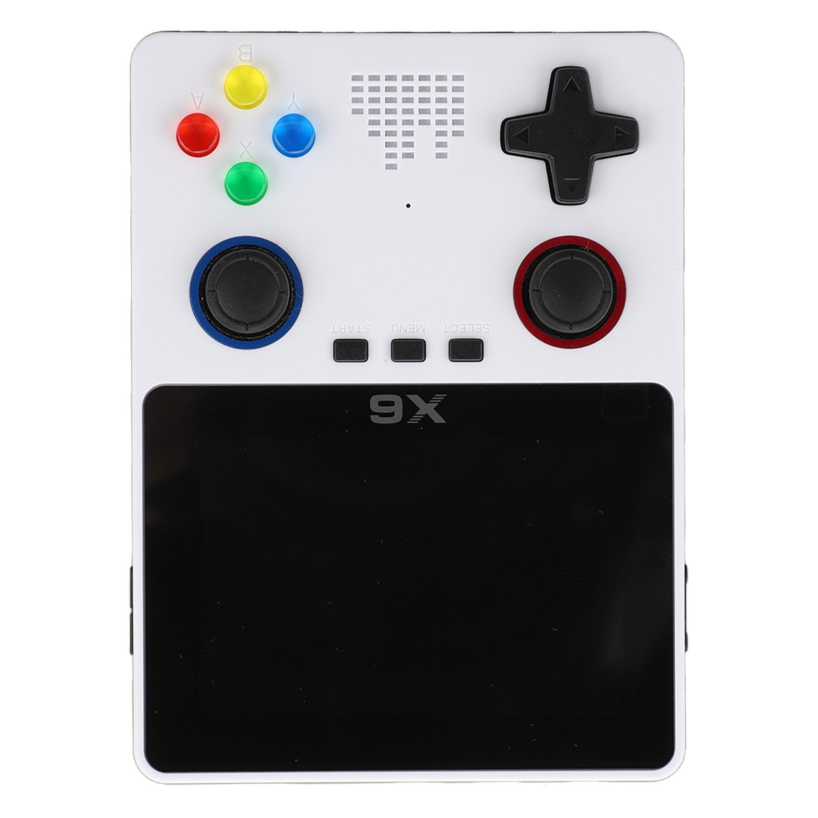 EMUKOEP Consola de Juegos Retro Portátil HD Dual Rocker para Adultos, Juegos, Pantalla de 3,5 Pulgadas, Tarjeta de Memoria 32G (Blanca)