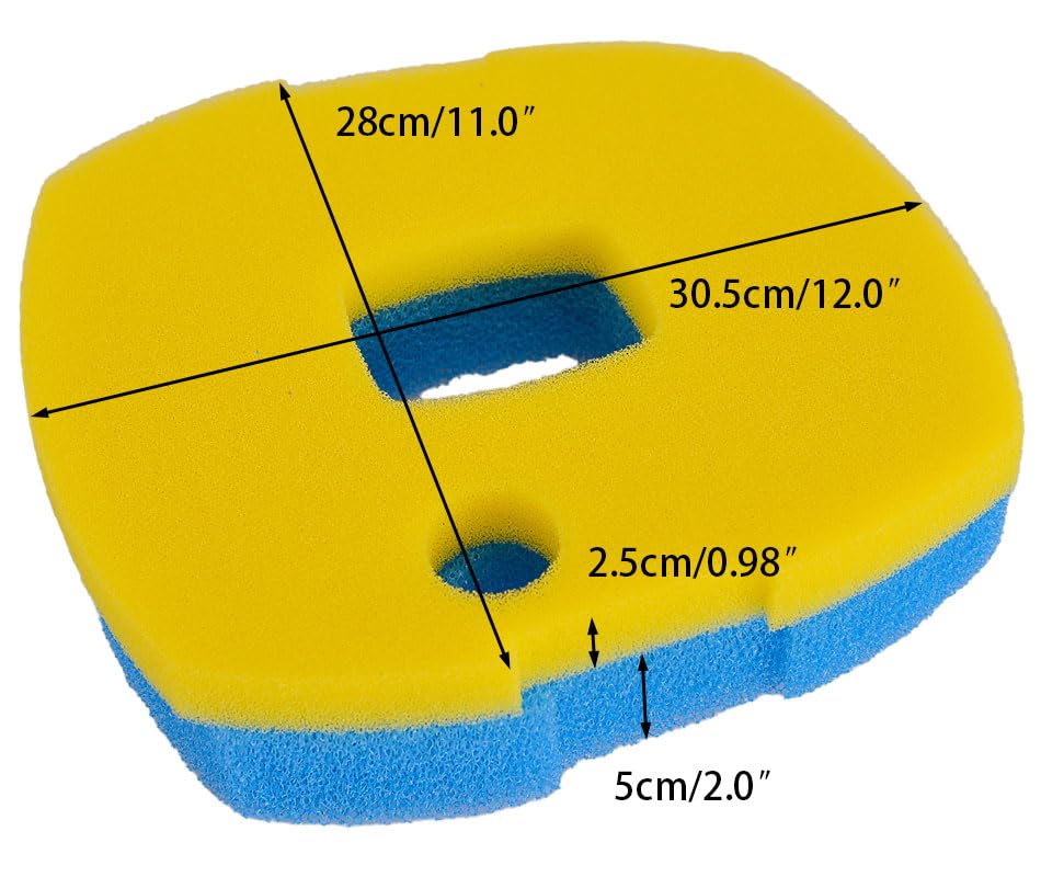 2Pcs Almohadillas Filtro para Bomba de Estanque 950/1370GPH miniatura 2