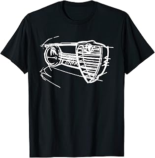 Conductores de automóviles Alfa Elegante parrilla de autos Camiseta