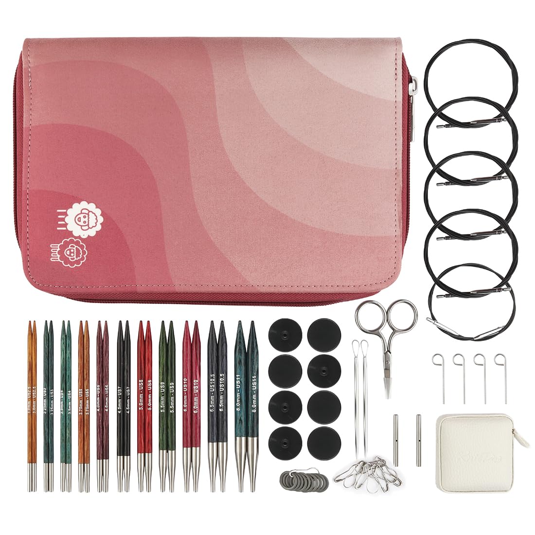 KnitPro Dreamz Regal Austauschbare Nadelspitzen-Set 5" (13cm) | 11 Größen (3mm bis 8mm)