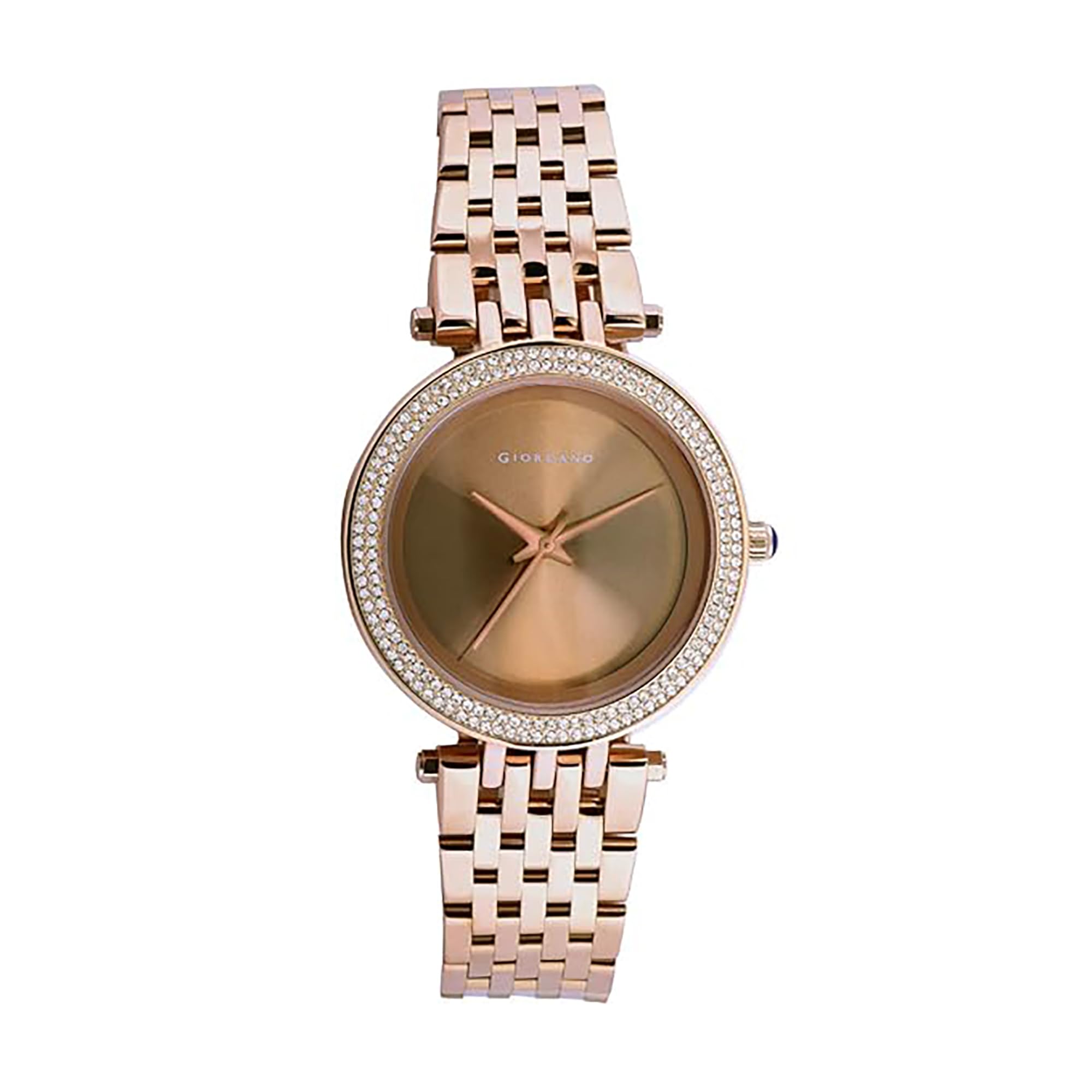 Giordano Analog Watch for Women, Diamond-Set with Metal Strap Ladies Water Resistant Wrist Watch for Female - GZ-60015 (B0B7X7BHDP) Amazon Price History, Amazon Price Tracker