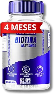 Biotina 10000mcg (10mg) 120 Cápsulas