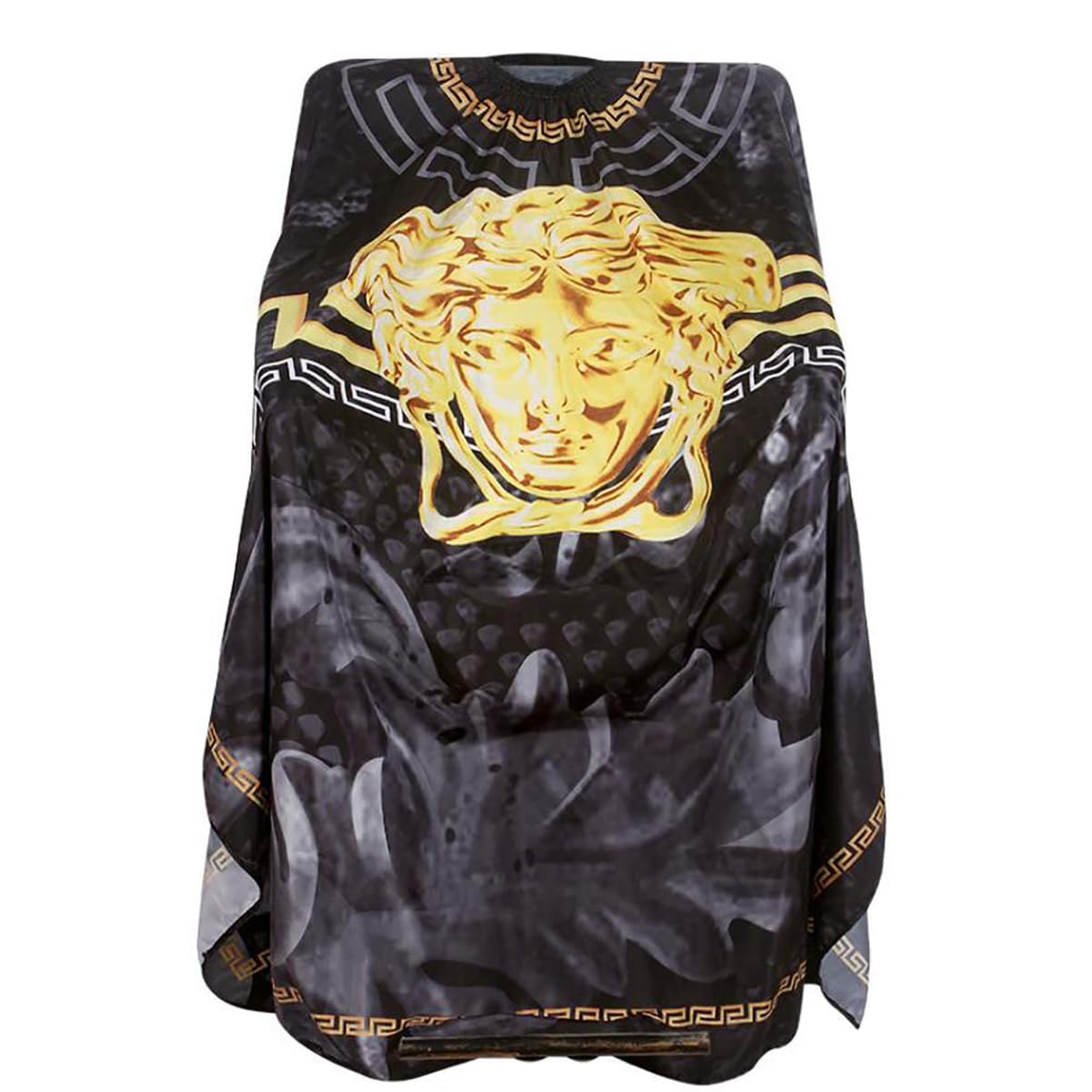 Salón Corte Pelo Capa Peluquería Vestido Cabello Tela Capa Barbero Peluquero Delantal Impermeable Adulto Hombre Barba Pelo Cabello Estilo Tinte Profesional Peluquería Accesorio Herramienta,Negro