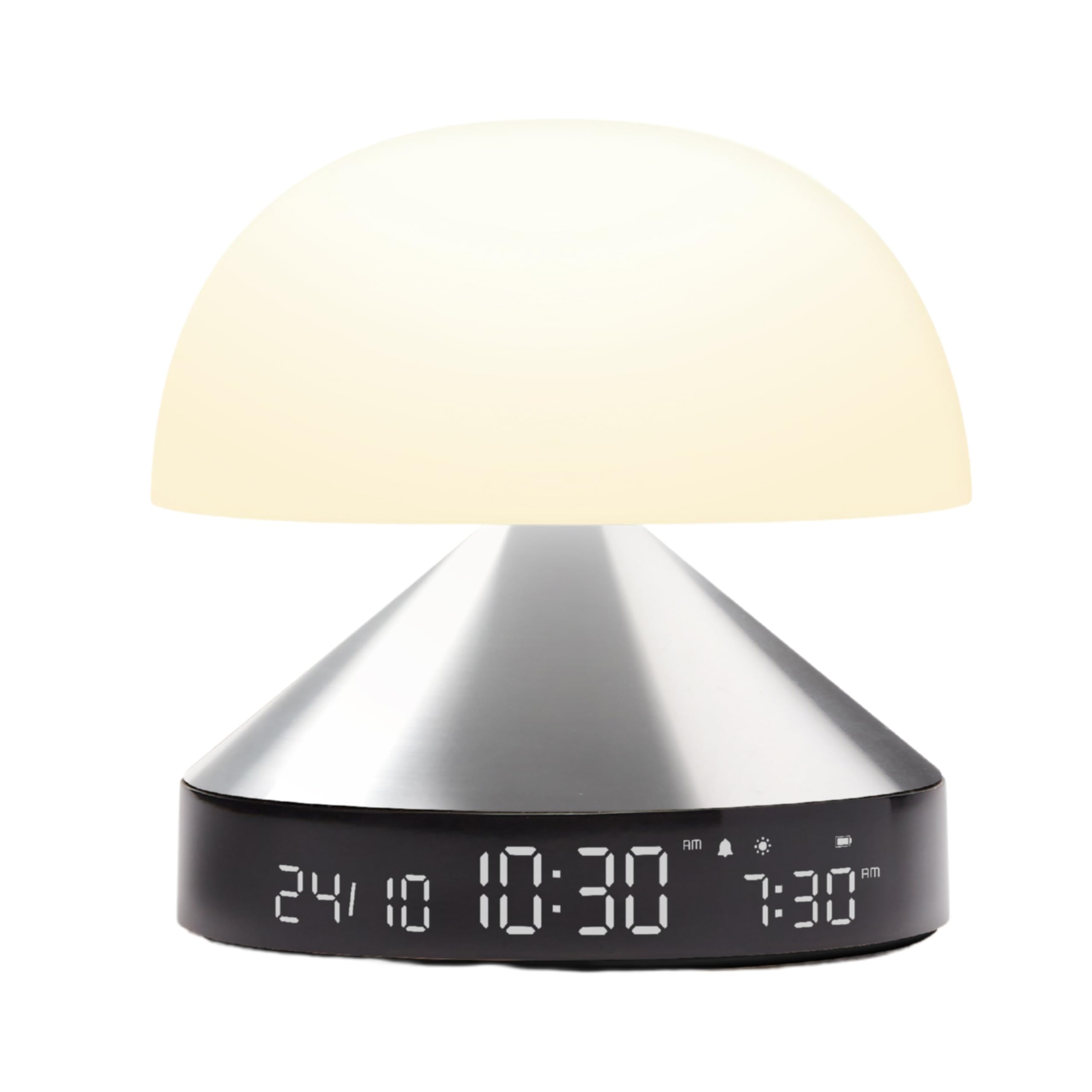Lexon Aluminium Mina Sunrise Alarm Clock