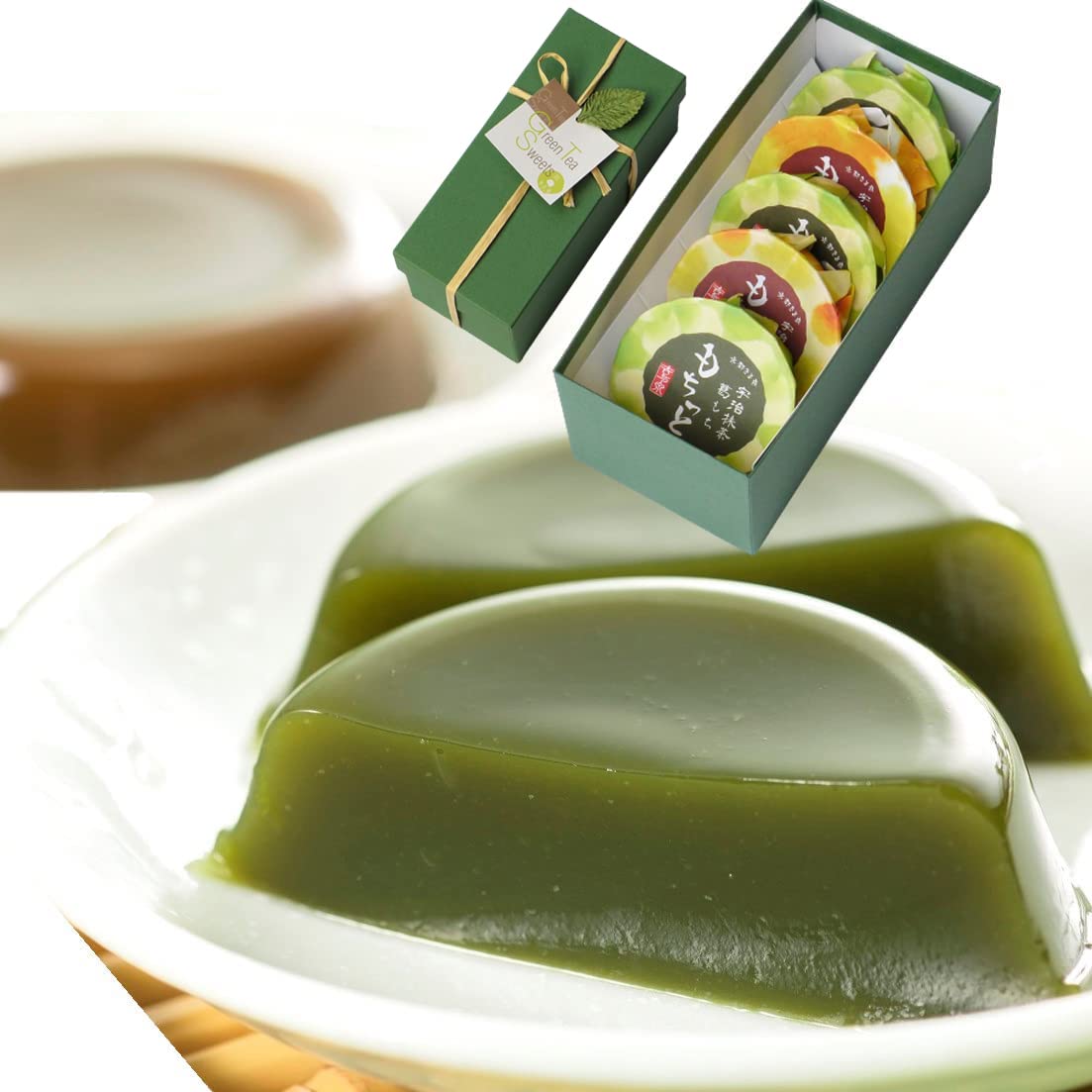 Amazon | きよ泉 敬老の日 宇治の葛餅セット (77g×5個入り) 抹茶