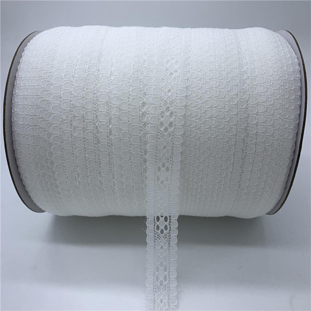 Nastro Di Pizzo Plissettato A Pois – 5 Yarde (circa 4,6 M), Larghezza 4,5 Cm, Vari Colori, Per Fai Da Te E Cucito
