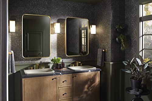Kohler 35570-BLL Verdera® Framed Bathroom Medicine Cabinet with Mirror, Rectangular Design, Mirrored Interior, Adjustable Glass Shelves, Rustproof, 22 in. W x 34 in. H, Matte Black by Kohler - Image 5