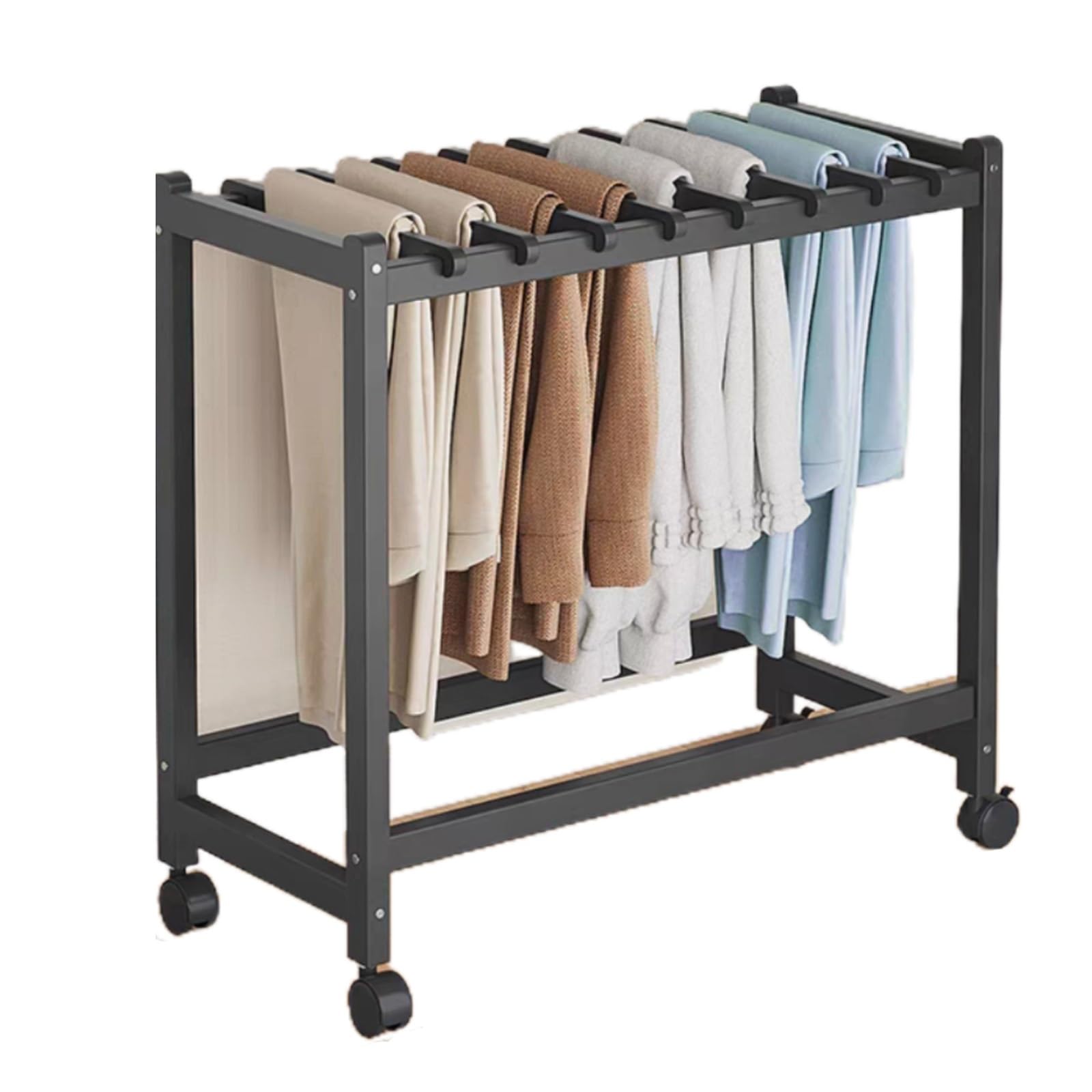 Meuble penderie à roulettes pour suspendre les pantalons et les jeans
