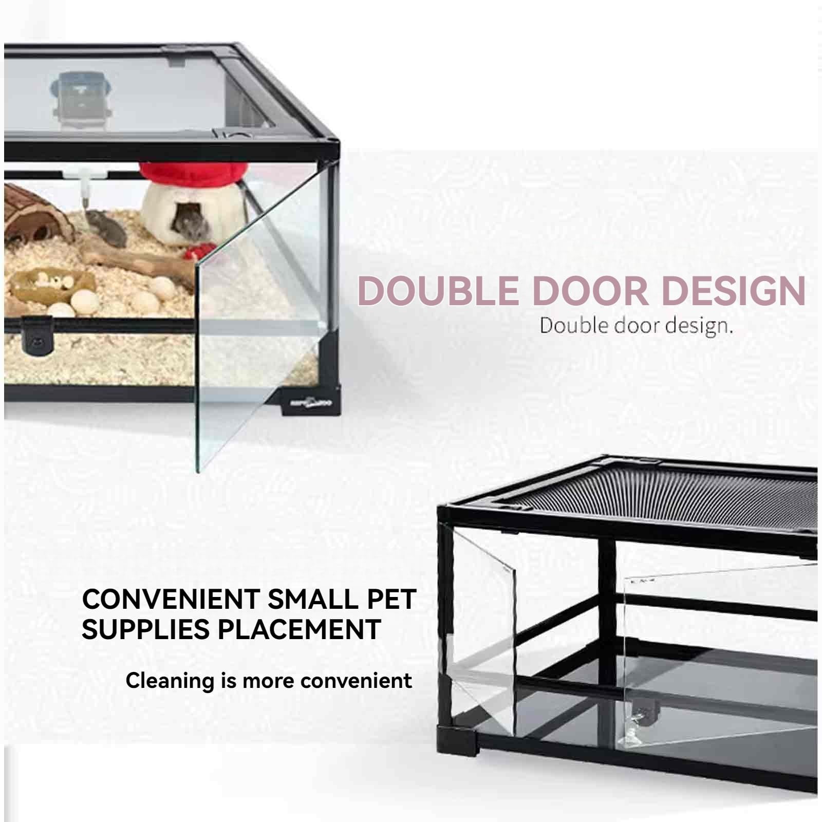 JXCAA Dwarf Hamster Cages and Habitats, Hamster Cage Accessories