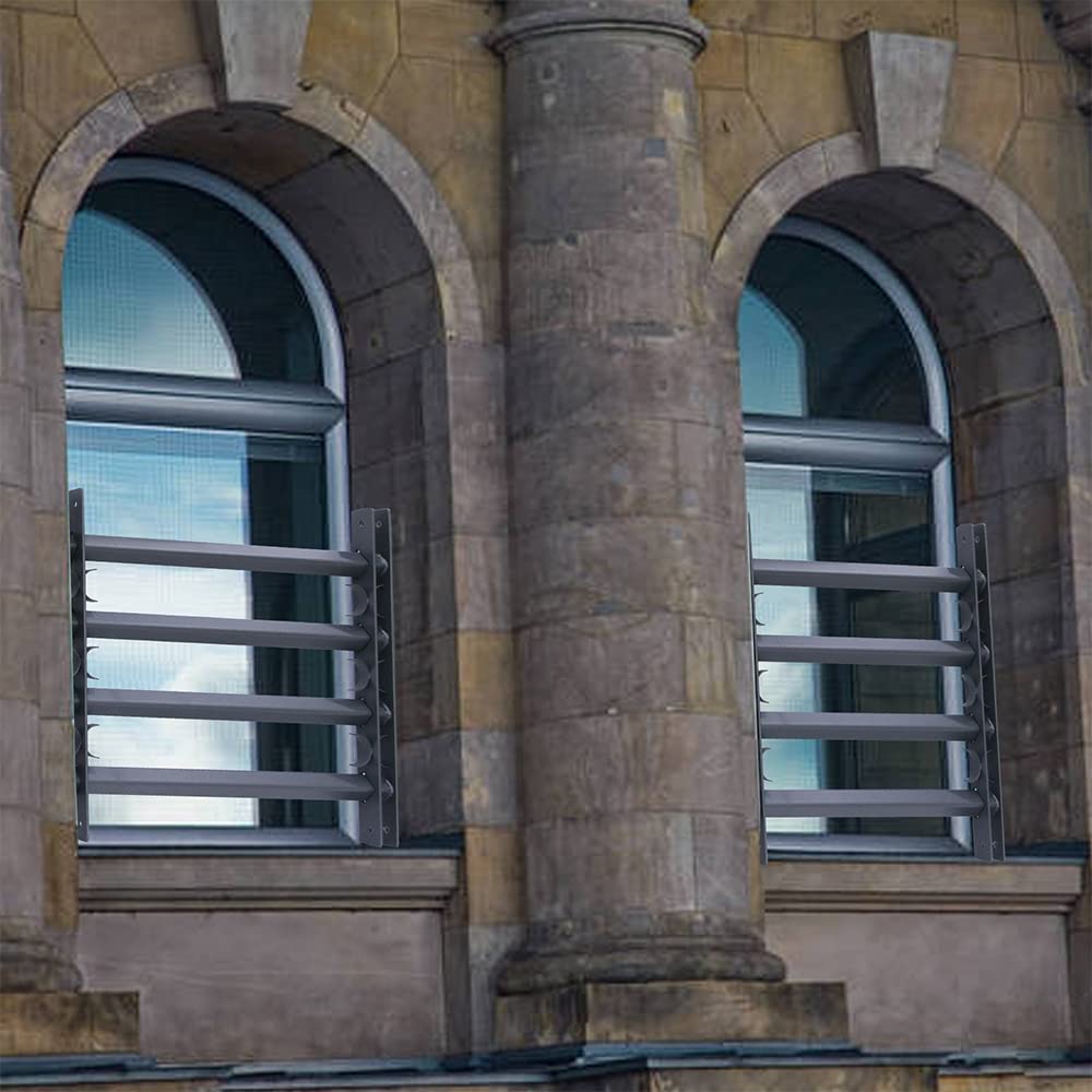 Mucola Fenstergitter Einbruchschutz ausziehbar 45x100-190 cm Silber | Sicherheitsgitter aus verzinktem Stahl, Breite anpassbar, inkl. Montagematerial und Anleitung, für Wohnhaus und Büro