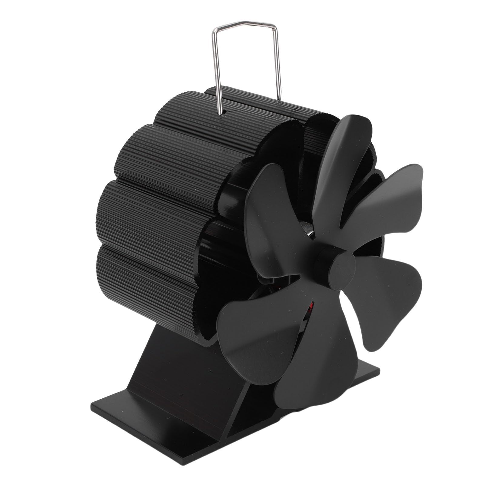 SIXRUN Ventilatore per Stufa a Legna Alimentato a Calore Lega di Alluminio Portatile con Protezione Dal Surriscaldamento per Stufe a Pellet e Gas