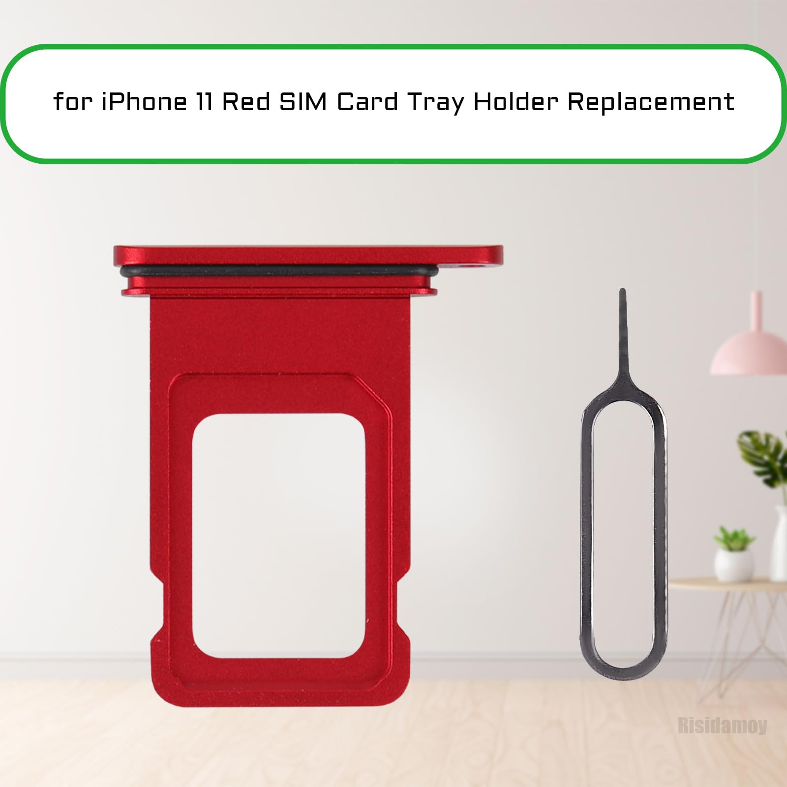 Amazon.com: Risidamoy for iPhone 11 Red SIM Card Tray Holder