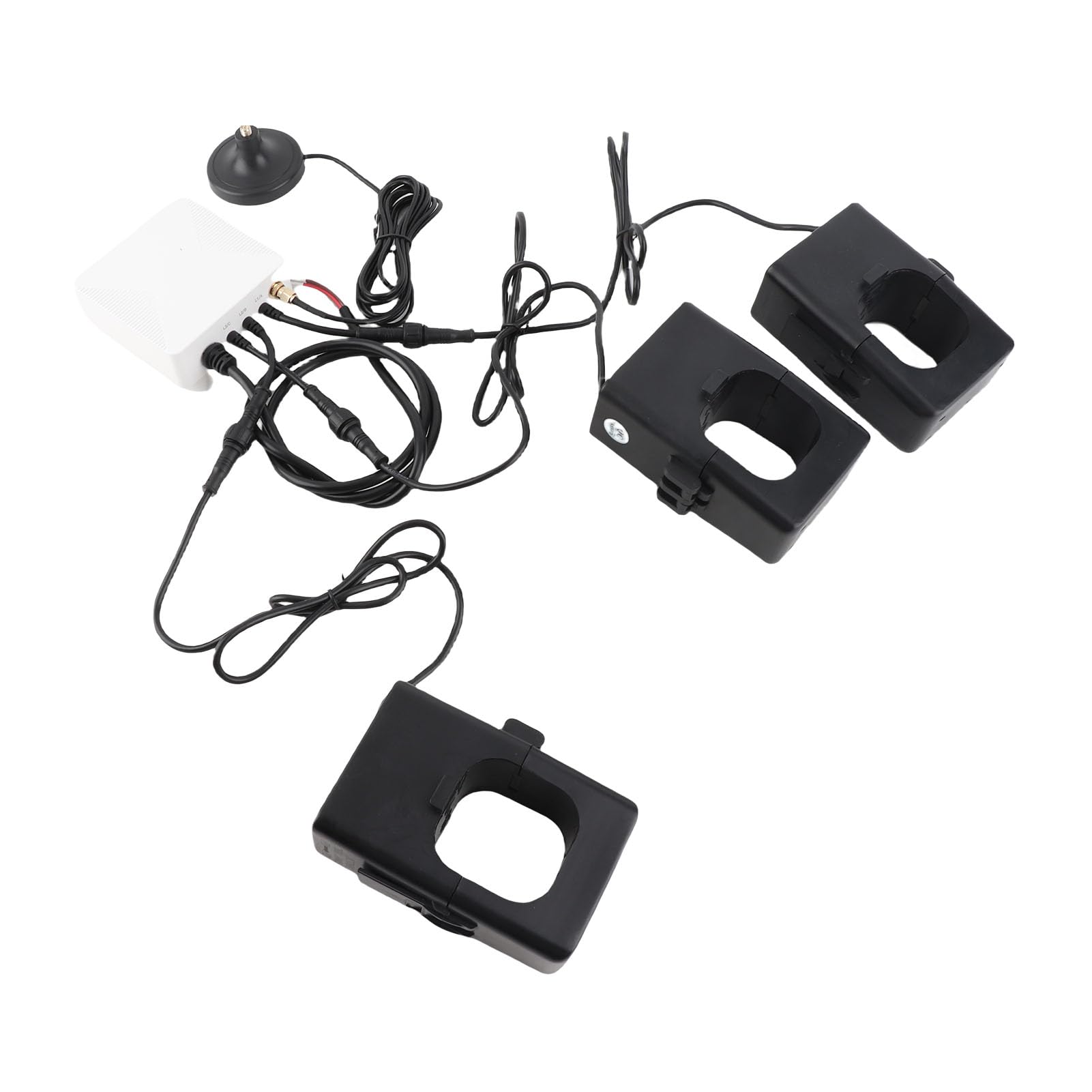 Fafeicy WIFI 3 -fazowa Inteligentna Energia Domowa, Wi -Faza 3 Fazowy Miernik Energii Elektrycznej Fazowy Smart Electric Metr Monitor Monitor Zużycia Energii Elektrycznej z Czujnikiem 3x750A 100–240 V