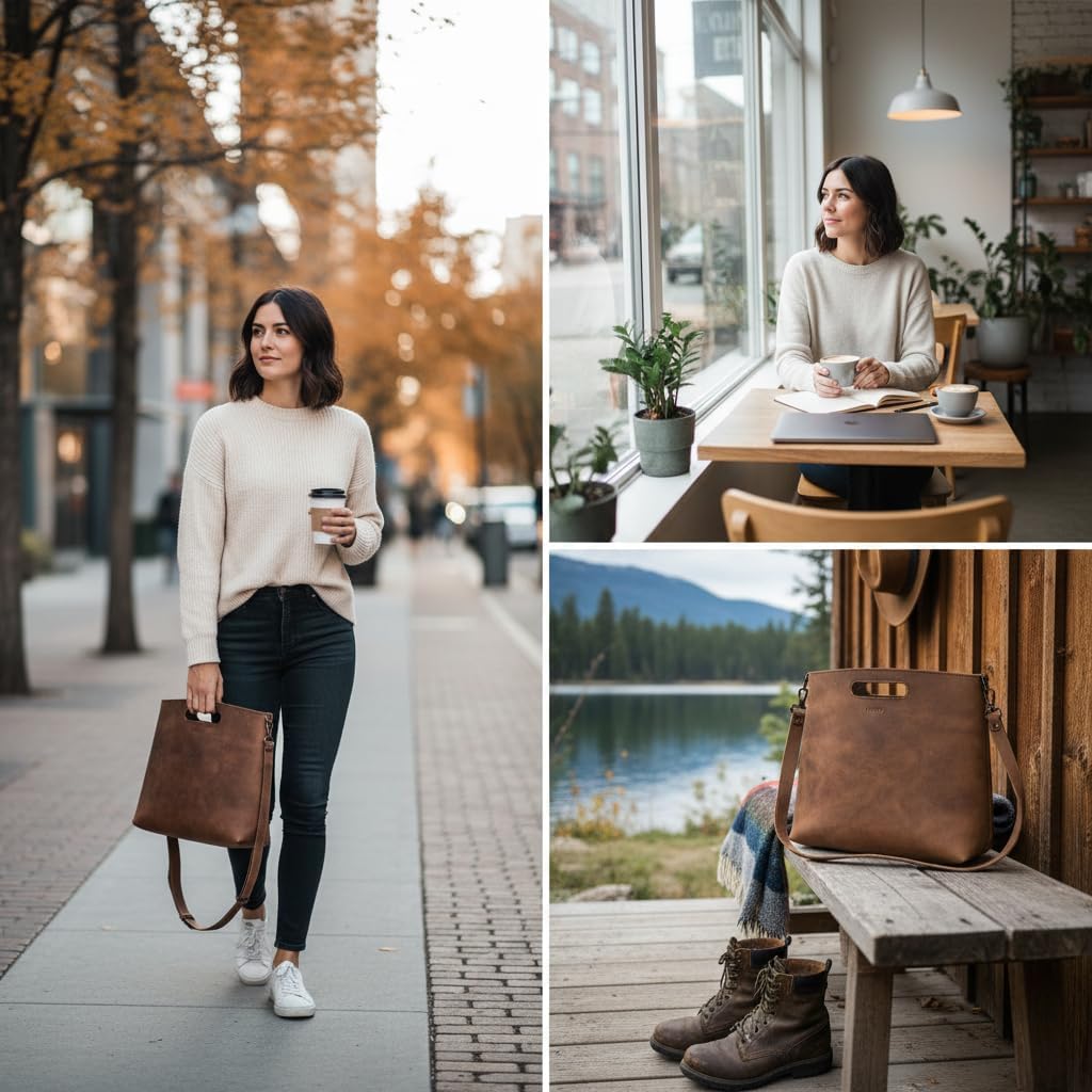 Leather Tote Handbag, Womens Leather Handbags, Leather Purses for Women | Made in USA