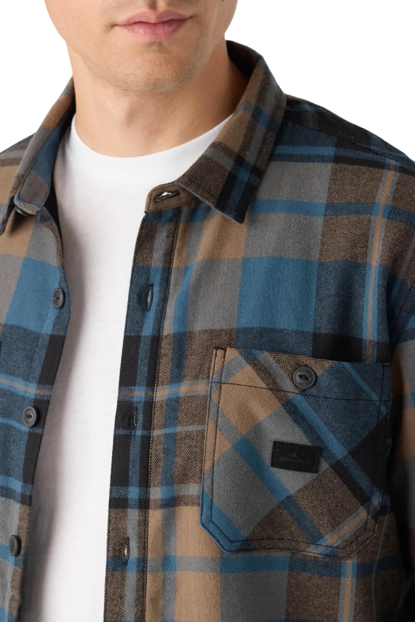 O’Neill Men’s Lined Jacket – Durable Canvas or Flannel Outer, High Pile Interior for Warmth, Standard Fit Everyday Layer - Image 4