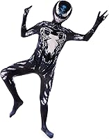 Vista 3 de PUNKSUIT Superhero Costume Kids Spandex Jumpsuit Halloween Cosplay Costumes with LED Mask