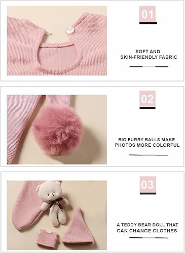 Miniatura 4 de Trajes de fotografía para recién nacidos, trajes de niño recién nacido, conjunto de disfraz para sesión de fotos, mameluco para recién nacidos,