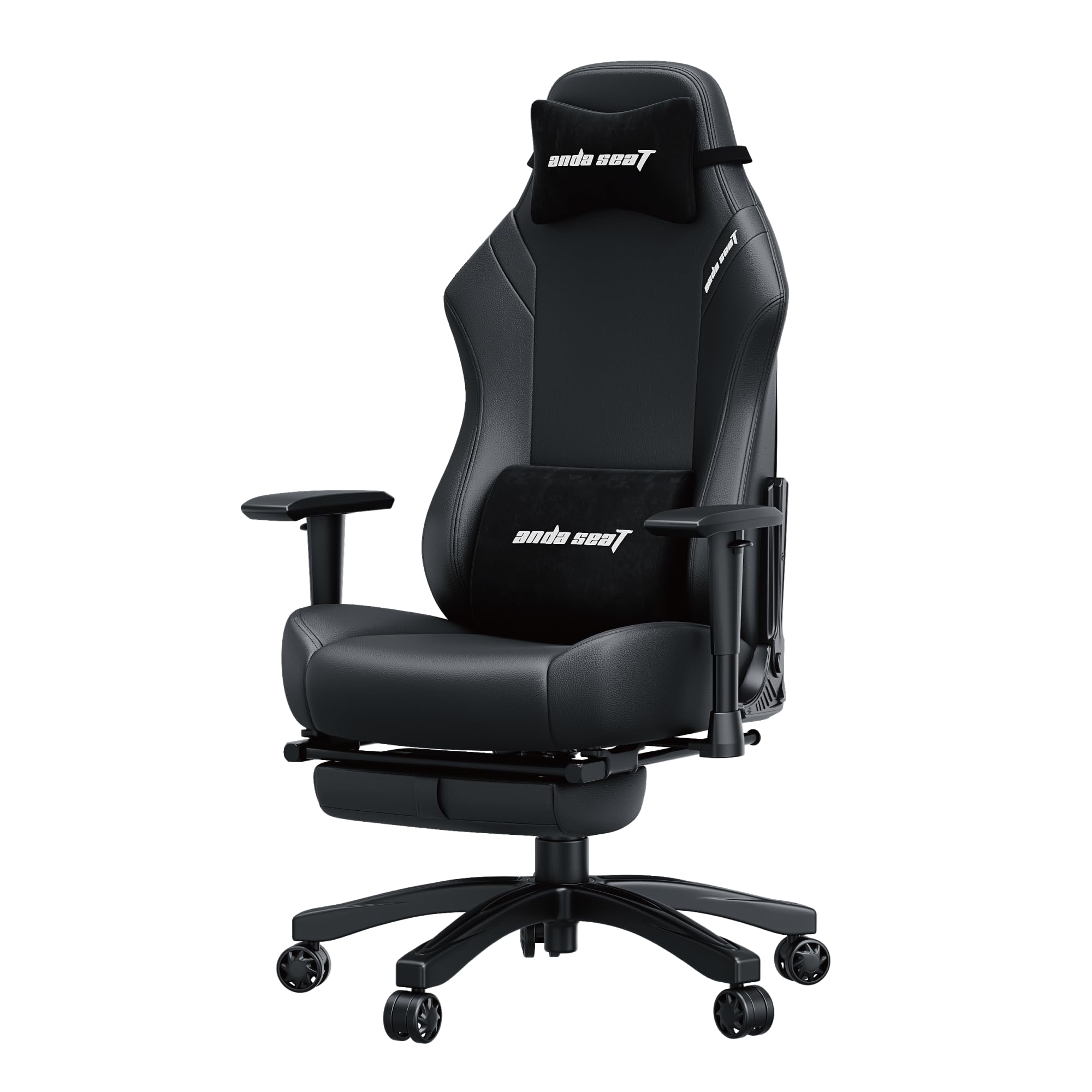 Amazon.co.jp: Andaseat Luna ゲーミングチェア ブラック フットレスト 