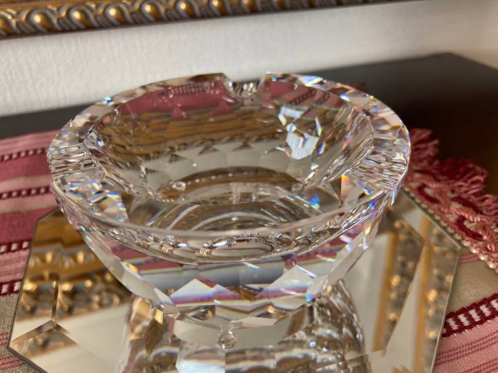 スワロフスキー社 スワロ灰皿 スワロデコ 小物 携帯灰皿 スワロフスキー デコ デザイン ライン