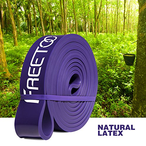 image for FREETOO Pull Up Bands for Women & Men [100% Natural Latex] Light Resis