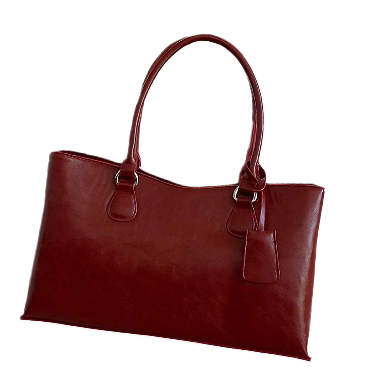 Moda PU cuero espacioso bolsa de trabajo ligero bolsas con asa superior para viajes oficina viaje y uso diario mensajero unisex