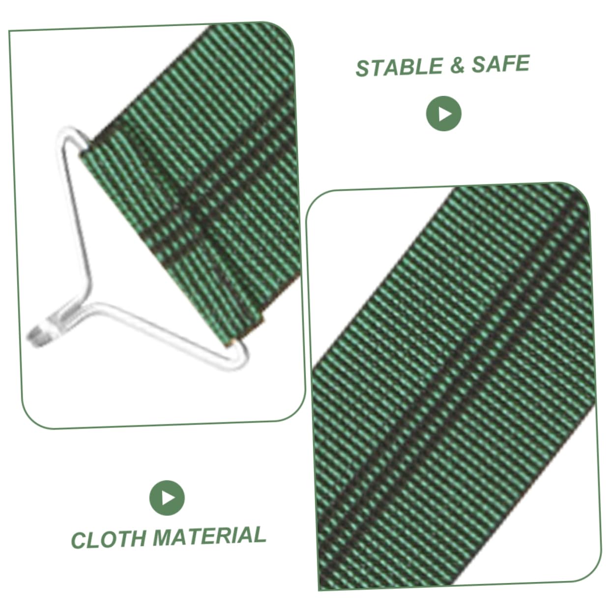 MERRYHAPY 3pezzi Cinghie Rinforzate Sostituzione Poltrona Lounge Verde Accessori Riparazione Facili Da Installare Per Sedie Da Balcone e Patio Fasce Elastiche Anti-rottura Per Prolungare Dur