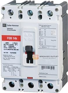 New Eaton Cutler-Hammer FDB3080L Circuit Breaker 3 Pole 80A 600V 14kA FDB