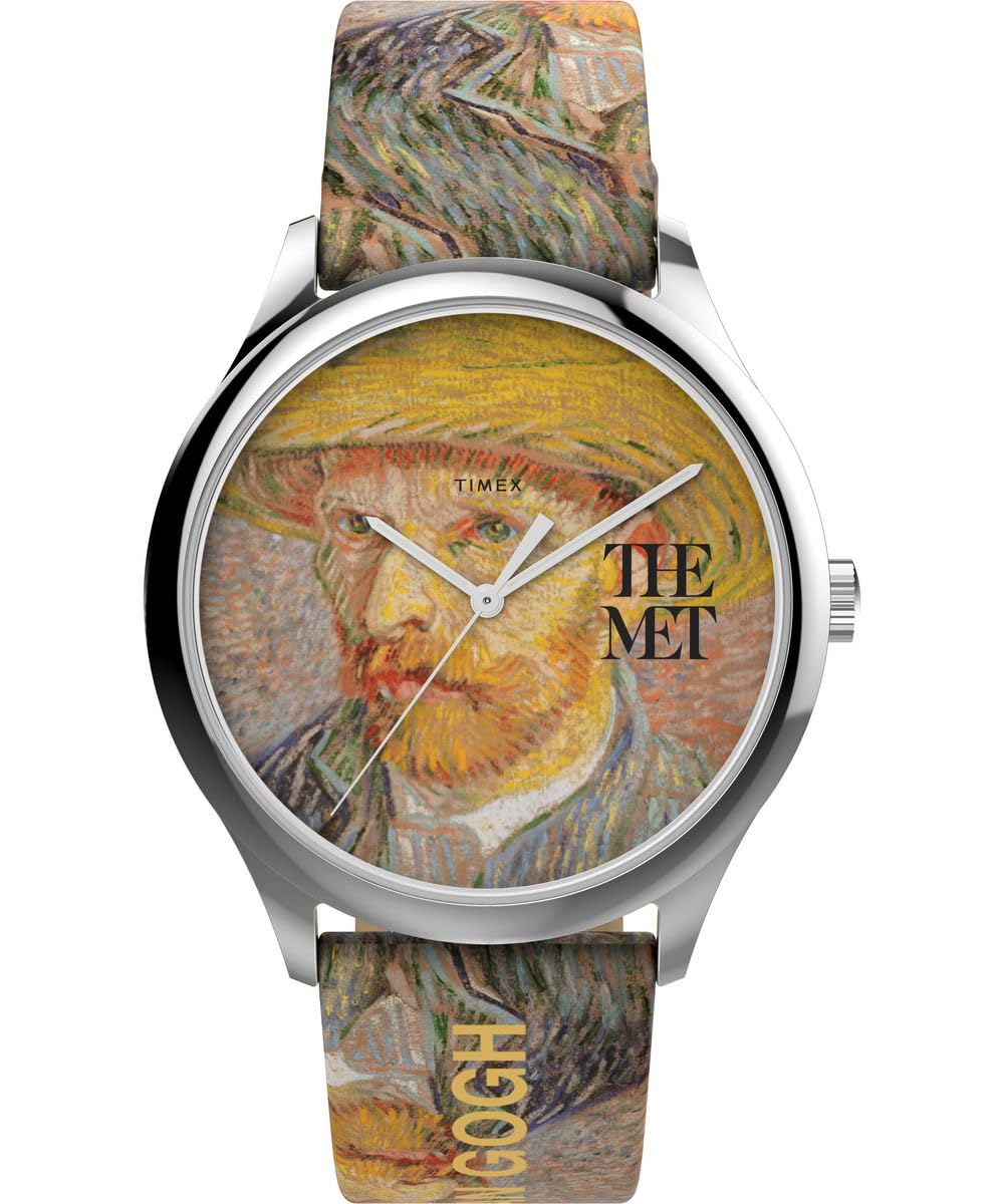 Timex Analogowy zegarek ze skórzanym paskiem The MET