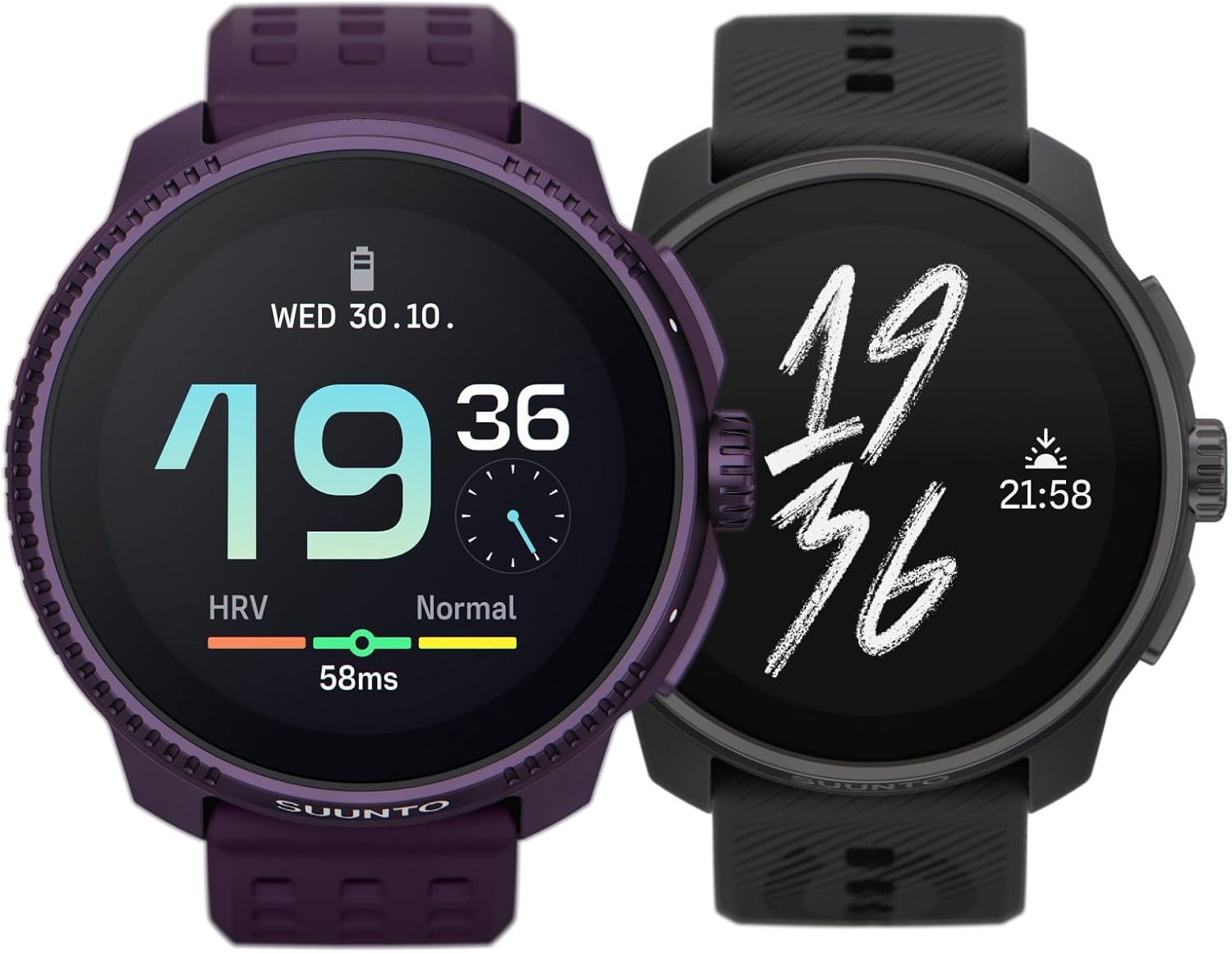 SUUNTO Race GPS Sports Watch w/ 1.43" AMOLED Touchscreen Amethyst Titanium & SUUNTO Race S GPS Sports Watch w/ 1.32" AMOLED Touchscreen All Black