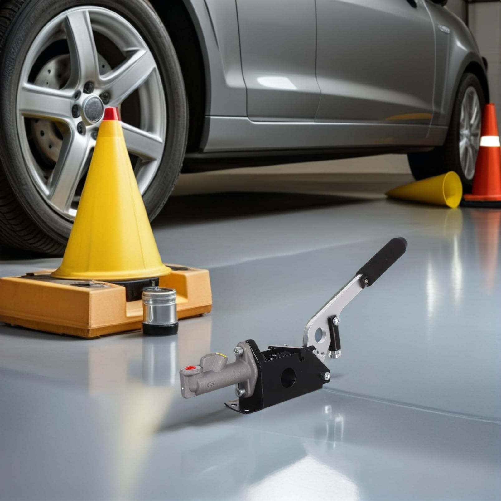 Palanca de Freno Hidráulico de Mano para Coche de Competición y Drift, con Sistema Hidráulico y Material de Aleación de Aluminio Negro Resistente Color Aleatorio